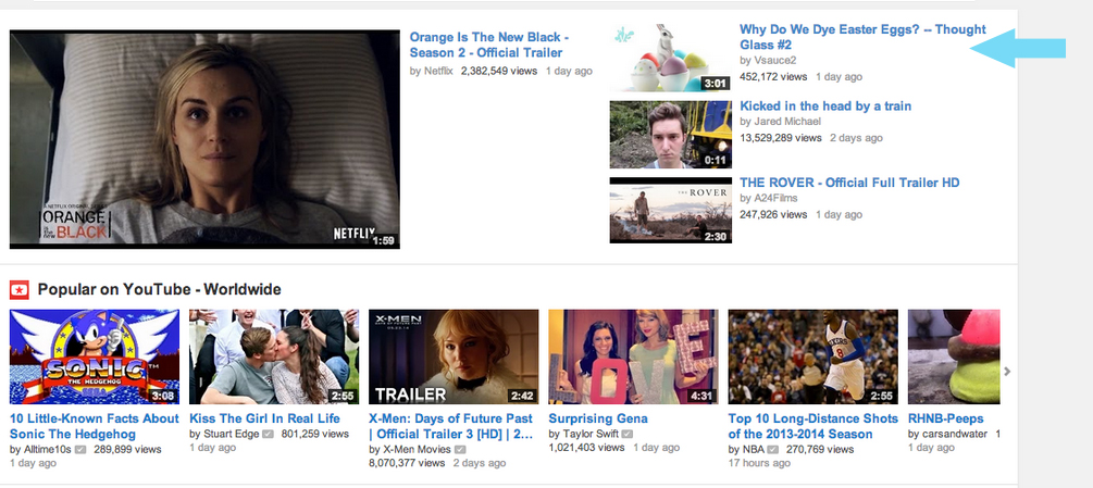 Thought Glass On YouTube Homepage